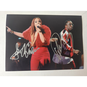Sean Combs P Diddy and Faith Evans 5x7 photo signed with proof
