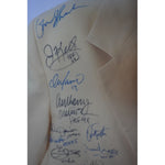 Load image into Gallery viewer, NFL Hall of Famers Bart Starr Joe Namath Joe Montana John Elway 45 in all signed Hall of Fame Jacket with proof
