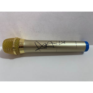 Harry Styles gold full size microphone signed with proof