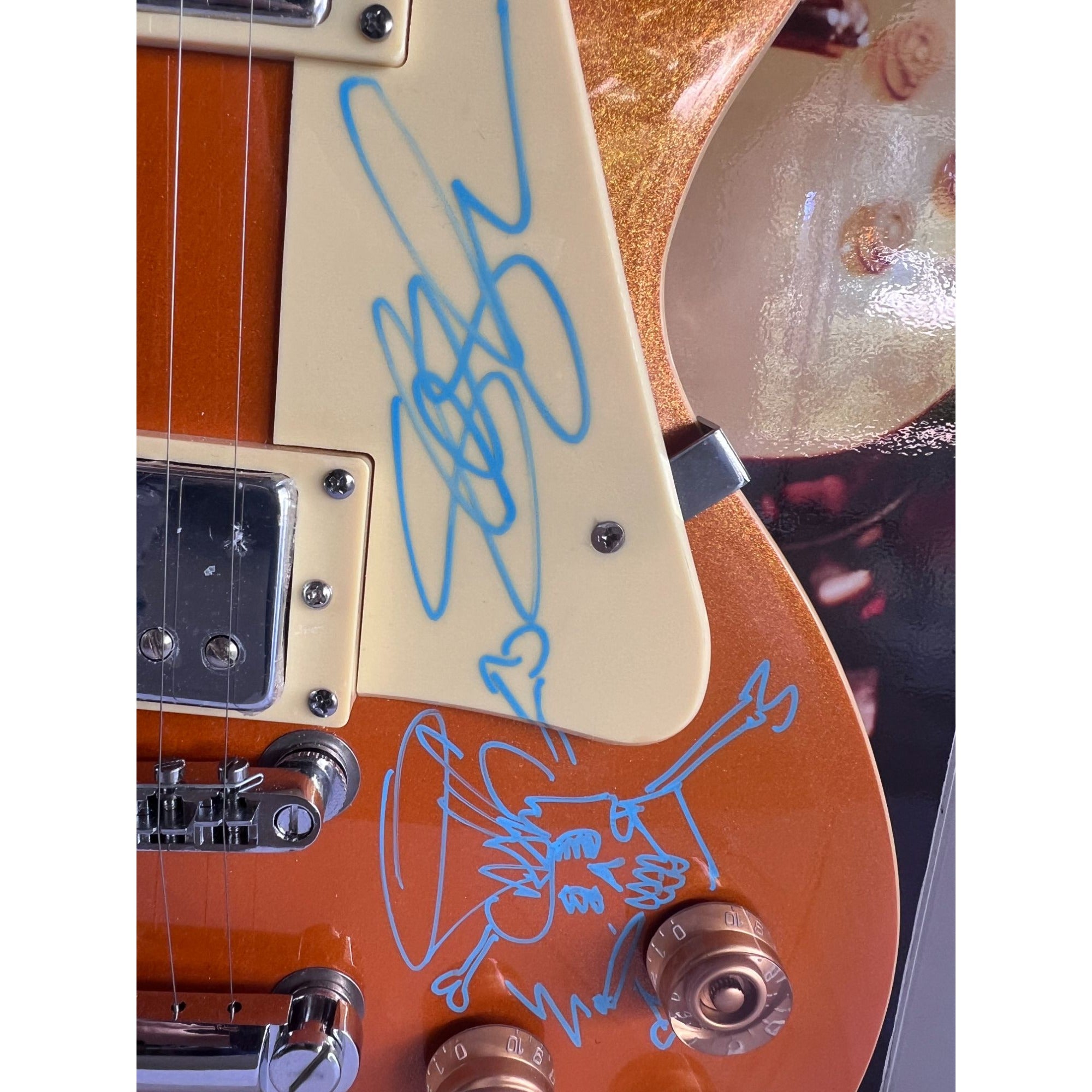 Guns N' Roses Axl Rose Slash Matt Sorum full band signed with proof and 16x48 display case