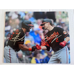 Baltimore Orioles Gunnar Henderson Anthony Santander 8x10 photo signed with proof