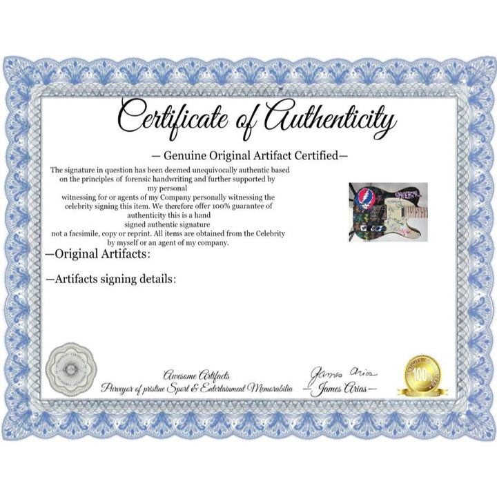 Jerry Garcia and the Grateful Dead telecaster electric guitar signed with proof.