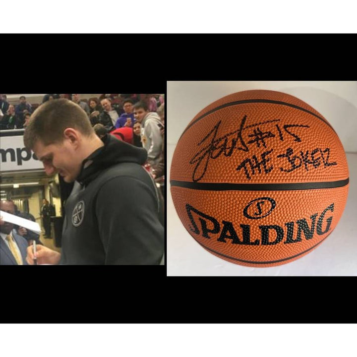 Nikola Jokic "the Joker" Denver Nuggets NBA MVP full size basketball signed with proof