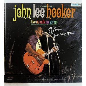 John Lee Hooker live at Cafe Au go-go original LP signed with proof