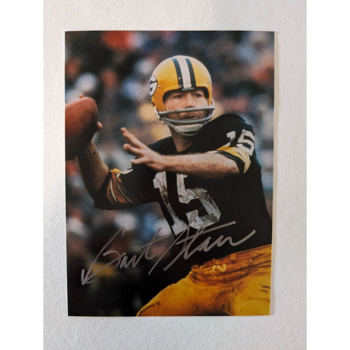 Bart Starr 5x7 photograph signed with proof