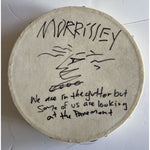 Load image into Gallery viewer, Morrissey lead singer of the Smiths tambourine signed and inscribed with proof
