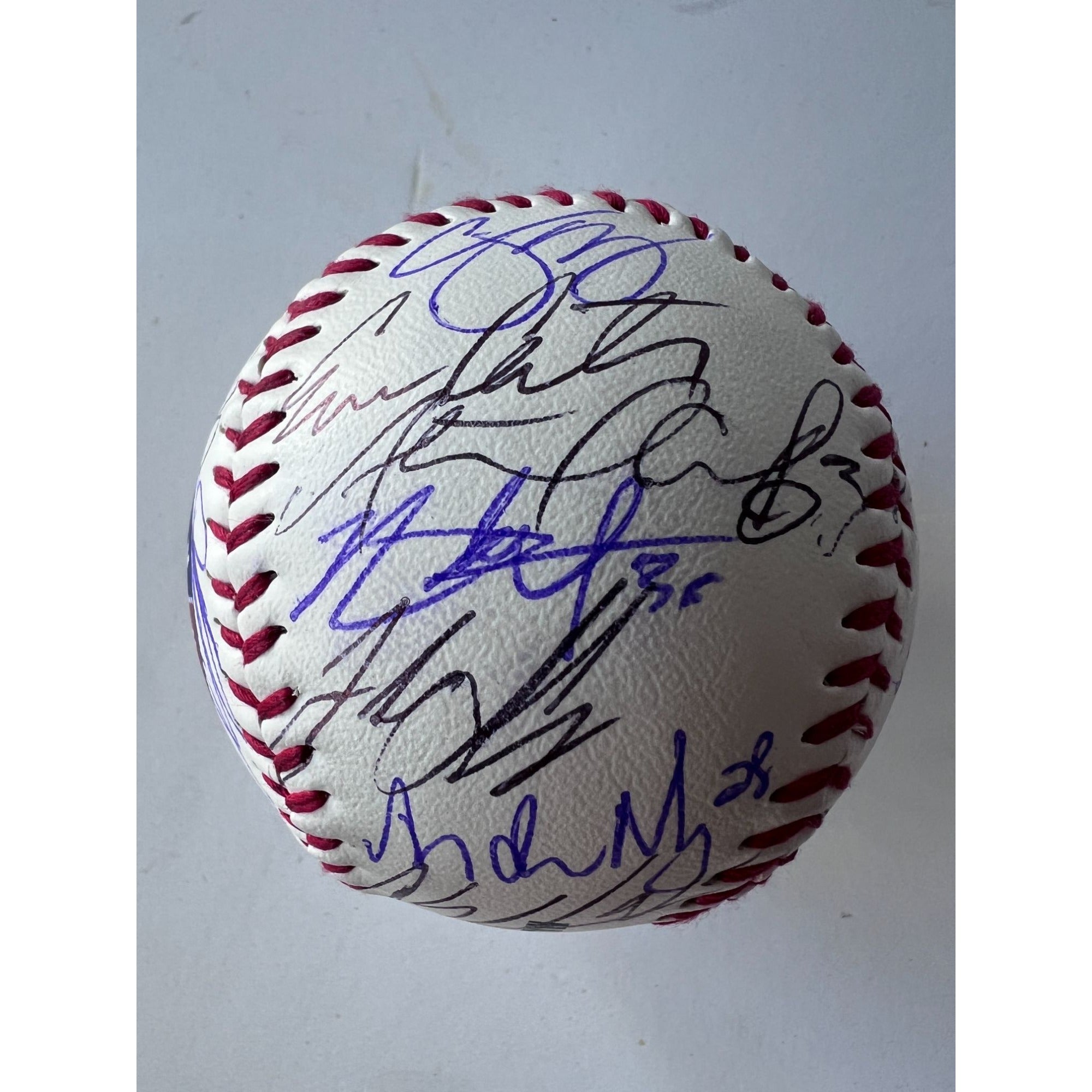Texas Rangers 2022 team signed Corey Seager, Adolis Garcia, 25 signatures Rawlings MLB baseball signed with proof
