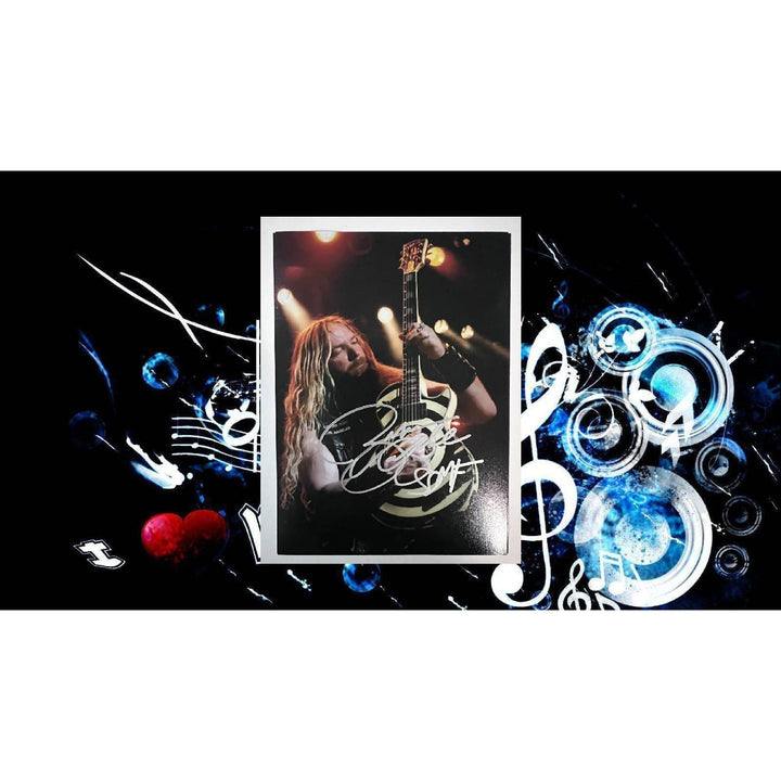 Zakk Wylde 5x7 photo signed with proof