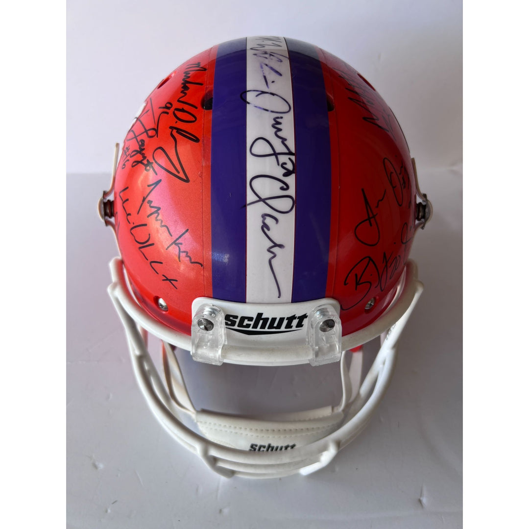 Dean Perry, Jayron Kearse, Dwight Clark Clemson Tigers Replica full size helmet Helmet signed by 25 all time greats