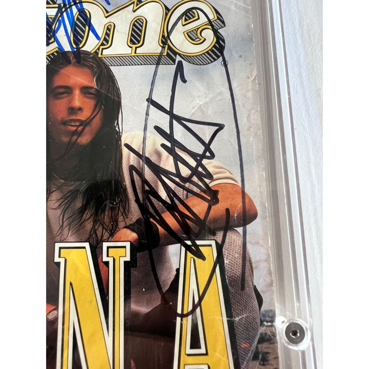 Kurt Cobain,  Krist Novoselic, Dave Grohl , Rolling Stone full magazine signed