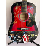 Load image into Gallery viewer, Gorillaz Mick Jones Damon Albarn One of A kind 39&#39; inch full size acoustic guitar signed with proof

