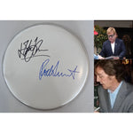 Load image into Gallery viewer, Paul McCartney and Elton John drumhead signed with proof
