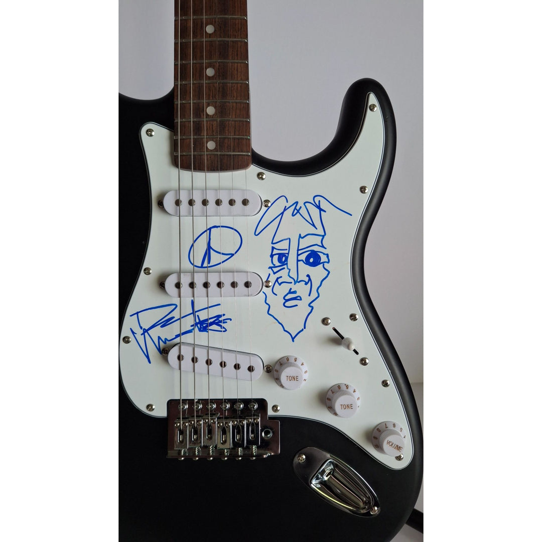 Fender Stratocaster electric guitar, Dave Mathews signed with sketch extremely unique with proof