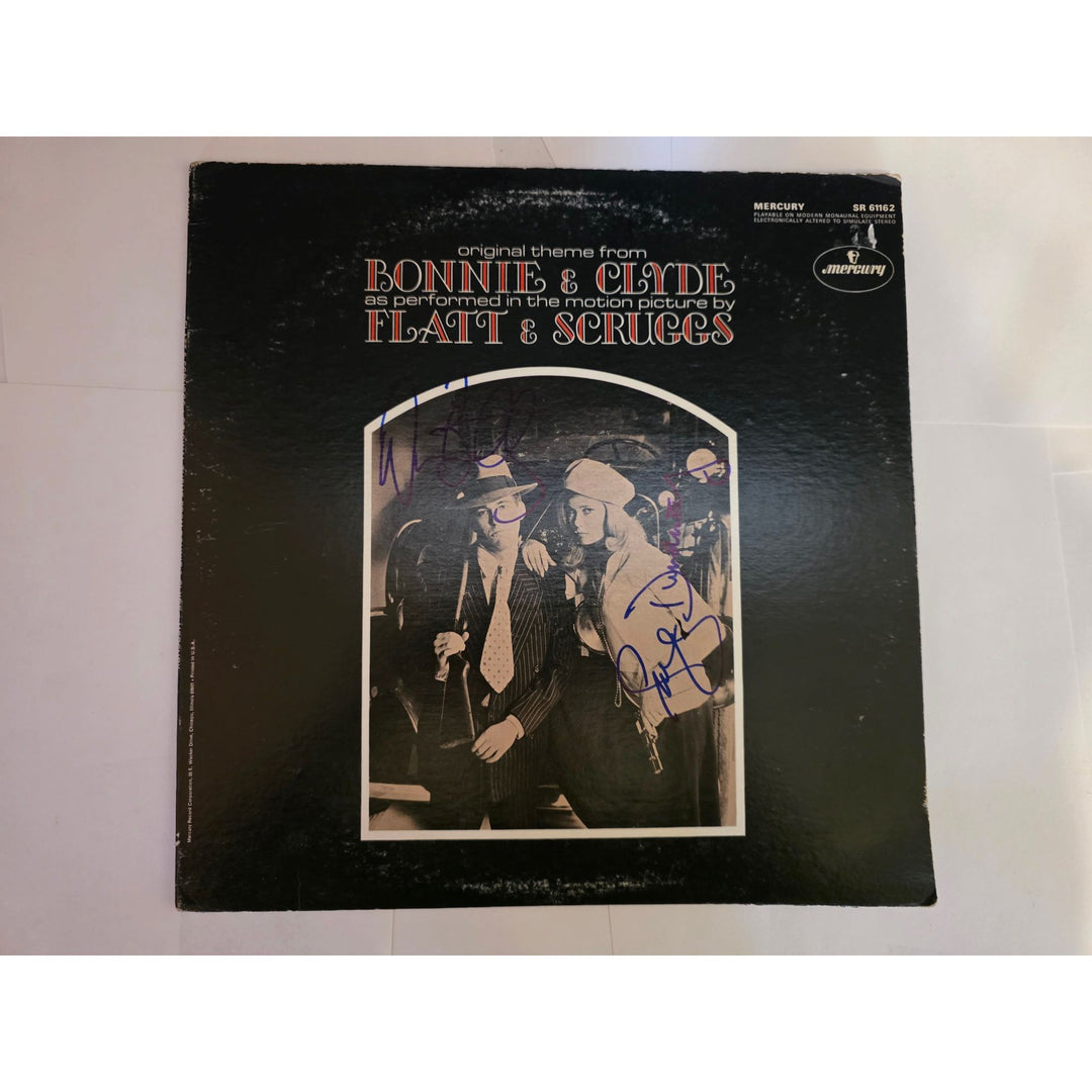 Flatt & Scruggs "Original Theme From Bonnie and Clyde" LP signed with proof.