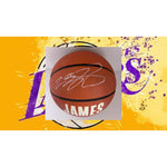 Load image into Gallery viewer, LeBron James Los Angeles Lakers full size Spalding basketball signed with proof
