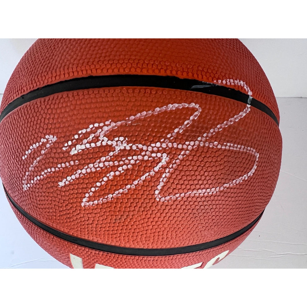 LeBron James Los Angeles Lakers full size Spalding basketball signed with proof