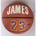 Load image into Gallery viewer, LeBron James Los Angeles Lakers full size Spalding basketball signed with proof
