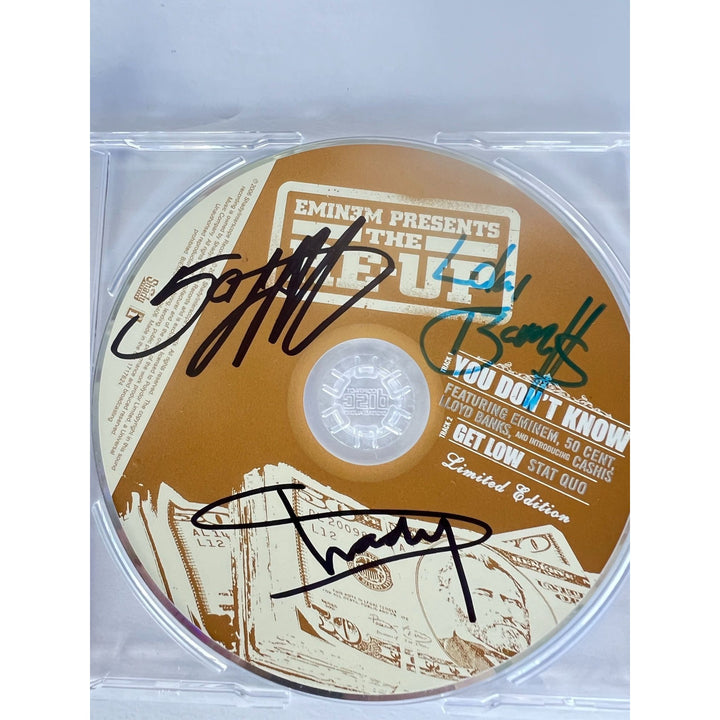 "Eminem" Marshall Mathers "Slim Shady" "The Re -Up" also signed by Curtis "50 Cent" Jackson & Lloyd Banks CD jacket & and CD both signed