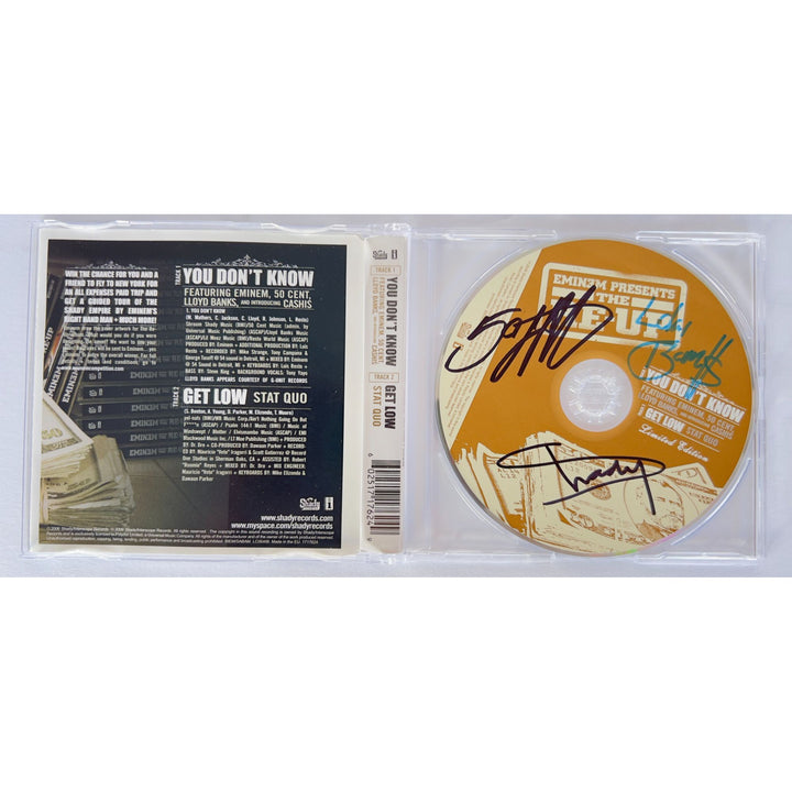 "Eminem" Marshall Mathers "Slim Shady" "The Re -Up" also signed by Curtis "50 Cent" Jackson & Lloyd Banks CD jacket & and CD both signed