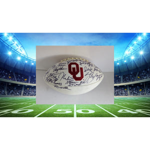 Oklahoma Sooners 20 all-time Legends Billy Sims Steve Owens Roy Williams Bob Stoops DeMarco Murray football signed