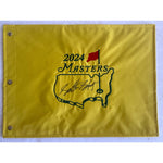 Load image into Gallery viewer, Scotty Sheffler 2024 embroidered Master&#39;s flag signed with proof
