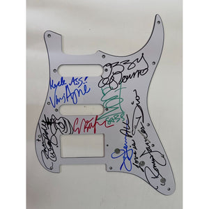 Black Sabbath Ozzy Osbourne billboard Geezer Butler Tony iommii Ronnie James Dio Zakk Wylde electric guitar pick guard signed with proof