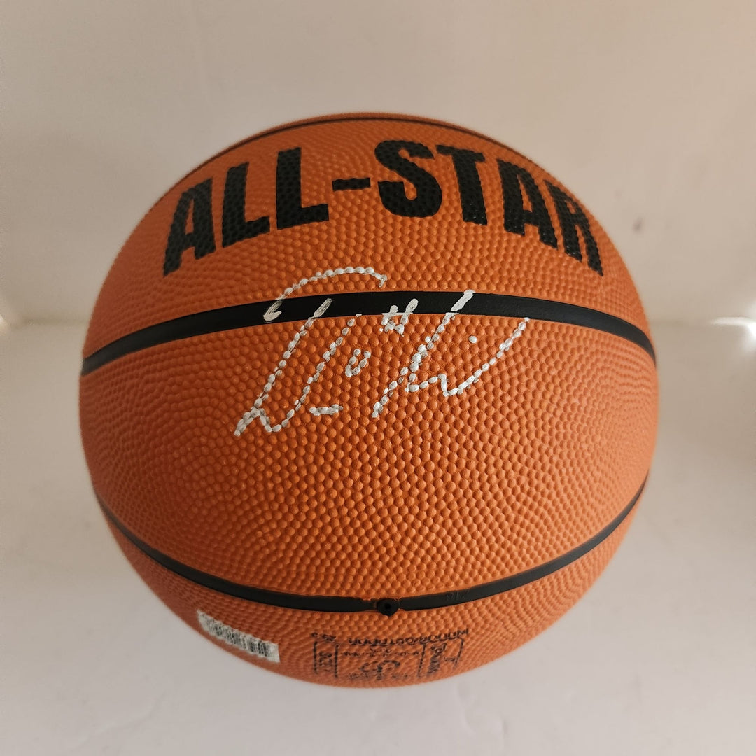 Damian Lillard full size NBA basketball signed with proof with free acrylic display case