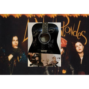 linda perry 4 none blondes one of a kind acoustic guitar signed
