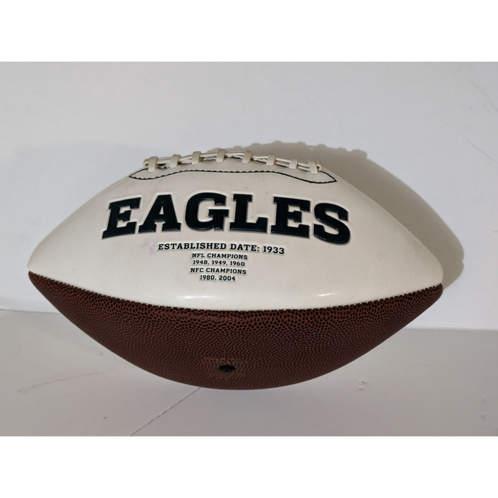 Philadelphia Eagles football Michael Vick LeSean McCoy DeSean Jackson Chip Kelly full size football signed