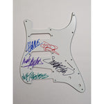 Load image into Gallery viewer, Duran Duran Simon Lebon Nick Rhodes John Taylor Andy Taylor Fender Stratocaster electric guitar pick guard signed with proof
