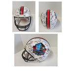 Load image into Gallery viewer, NFL Hall of Fame Riddell pro helmet Emmitt Smith Barry Sanders Terry Bradshaw Joe Namath Jim Brown Bart Starr 35 Hofer&#39;s signed with proof
