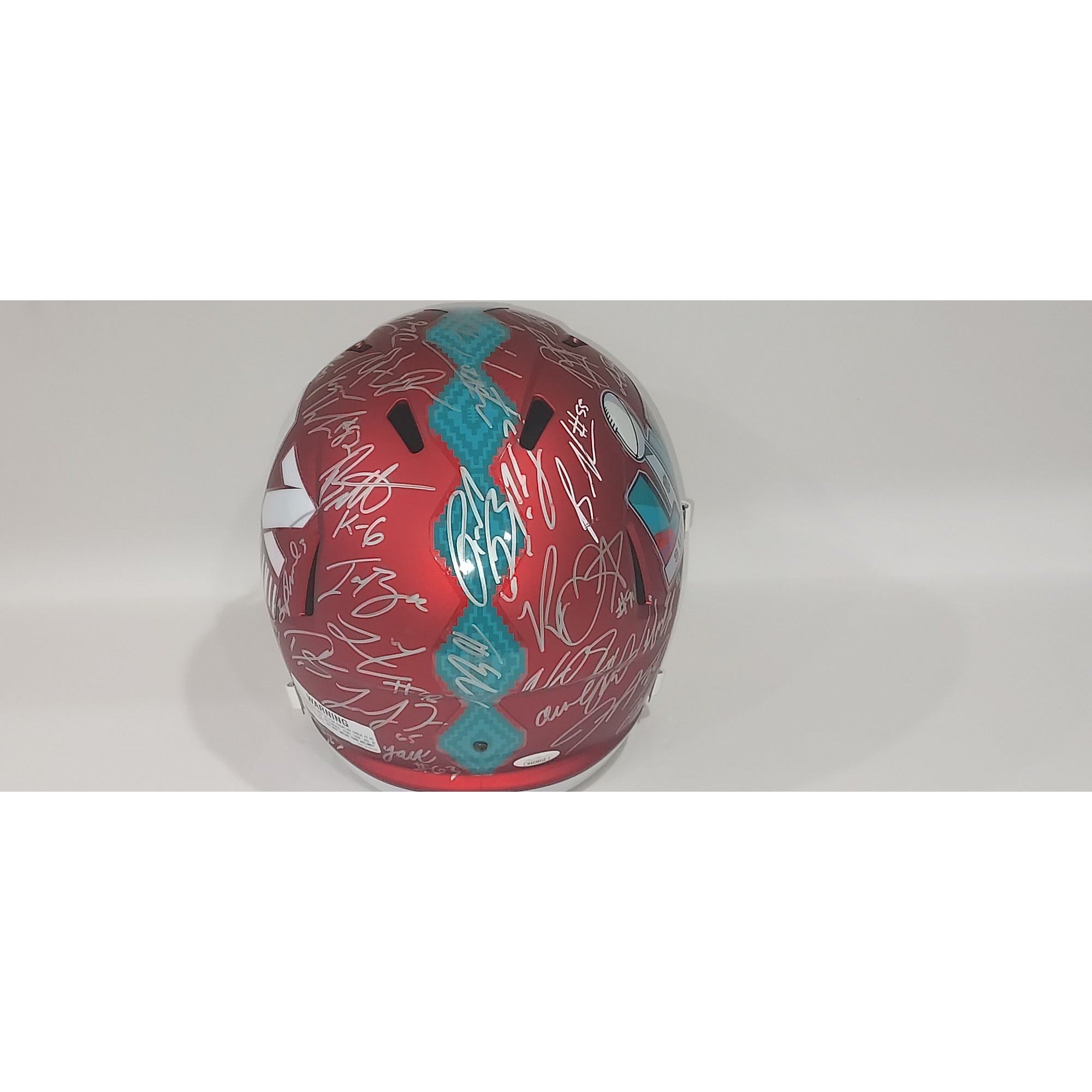 Jalen Hurts Philadelphia Eagles Super Bowl 57 Riddell team sign helmet with proof with free acrylic display case