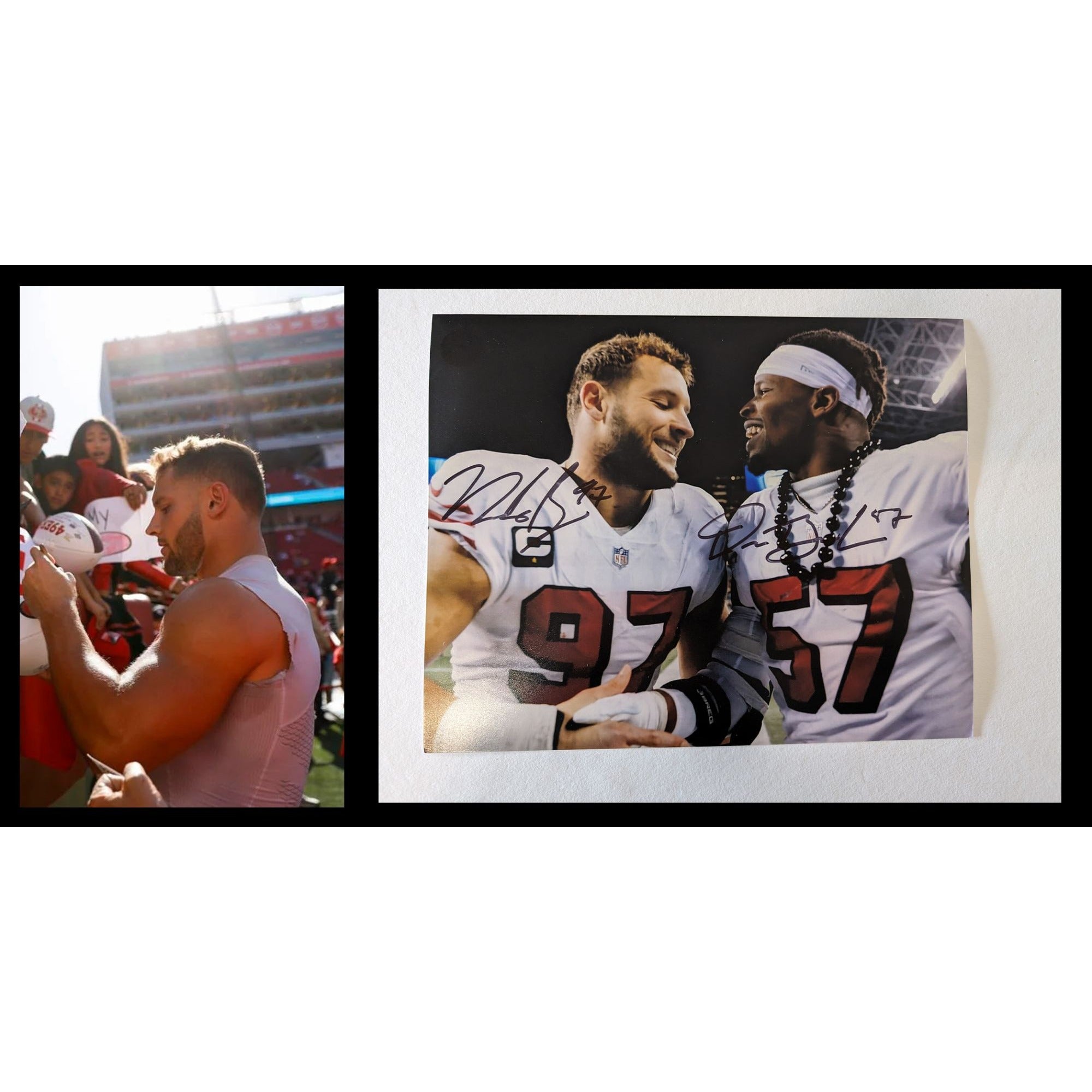 San Francisco 49ers Nick Bosa Dre Greenlaw 8x10 photograph signed with –  Awesome Artifacts