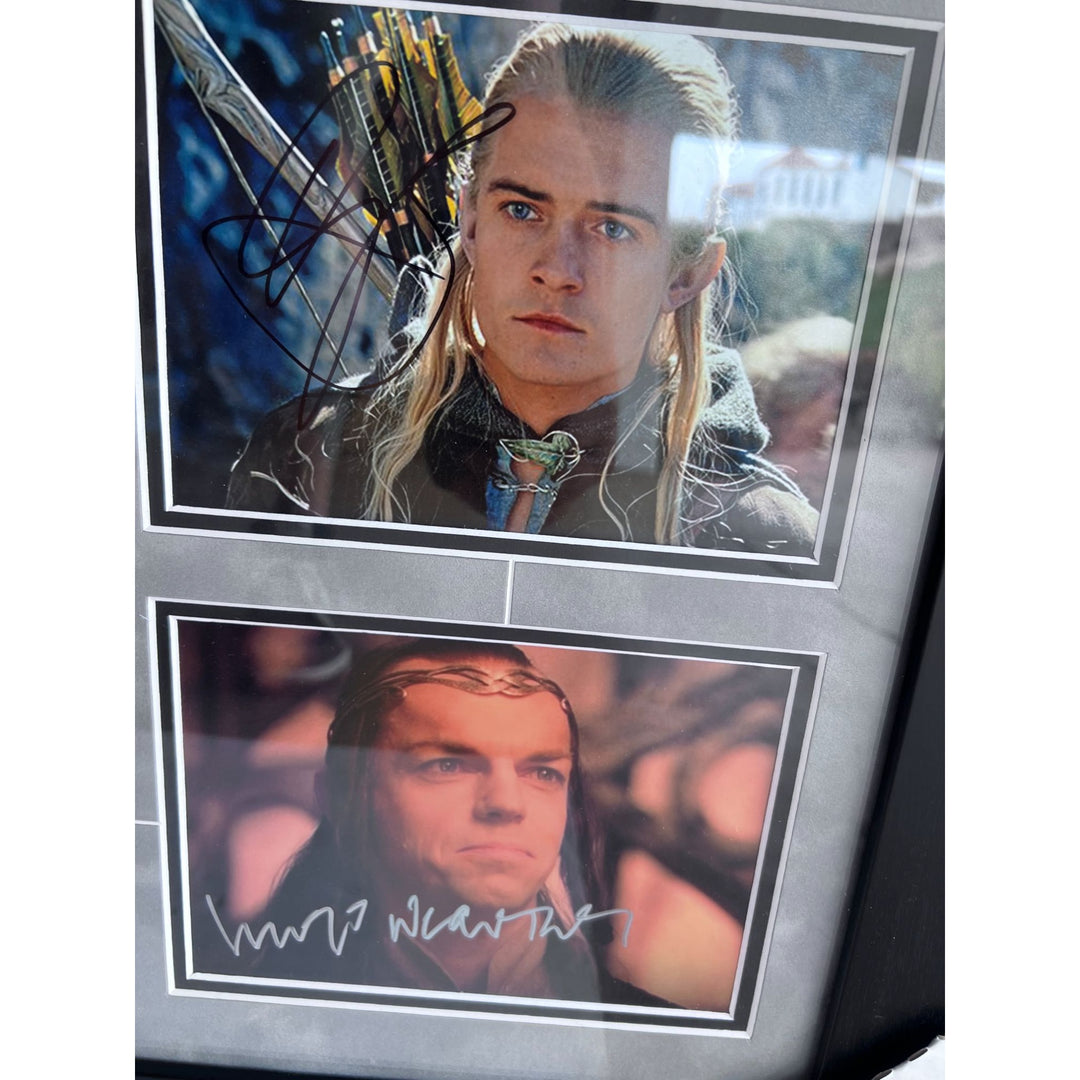 Lord of the Rings Ian Mckellen Peter Jackson Orlando Bloom 5x7 photos signed and framed with proof