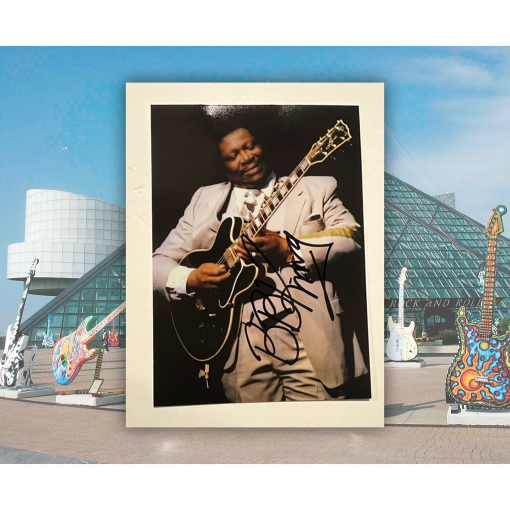 Riley BB King 5x7 photo signed with proof