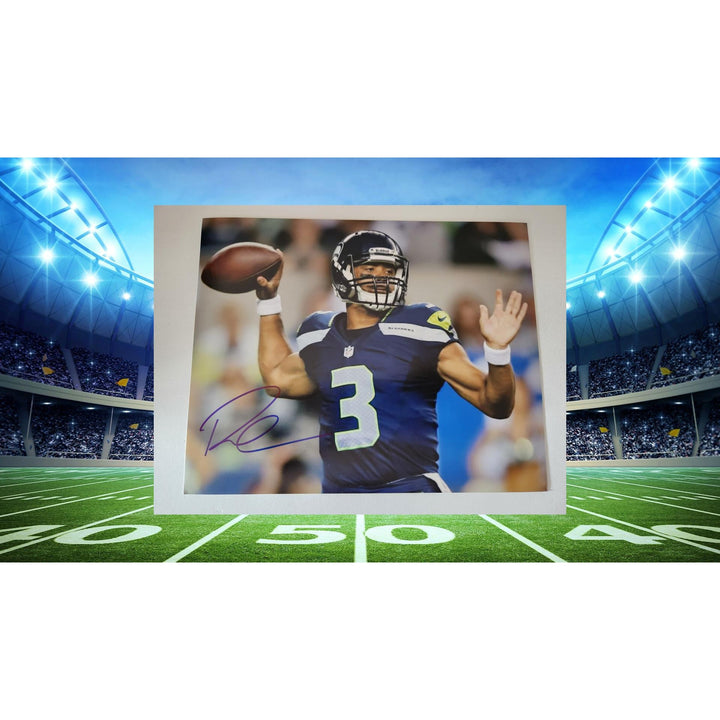 Russell Wilson Seattle Seahawks 8x10 photo signed with proof