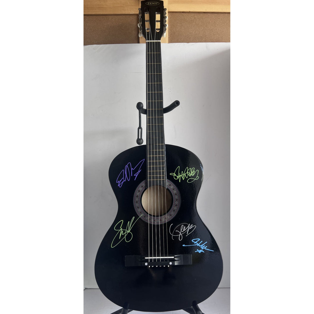 Taylor Swift Shawn Mendez Ed Sheeran Selena Gomez Harry Styles full size acoustic guitar signed with proof