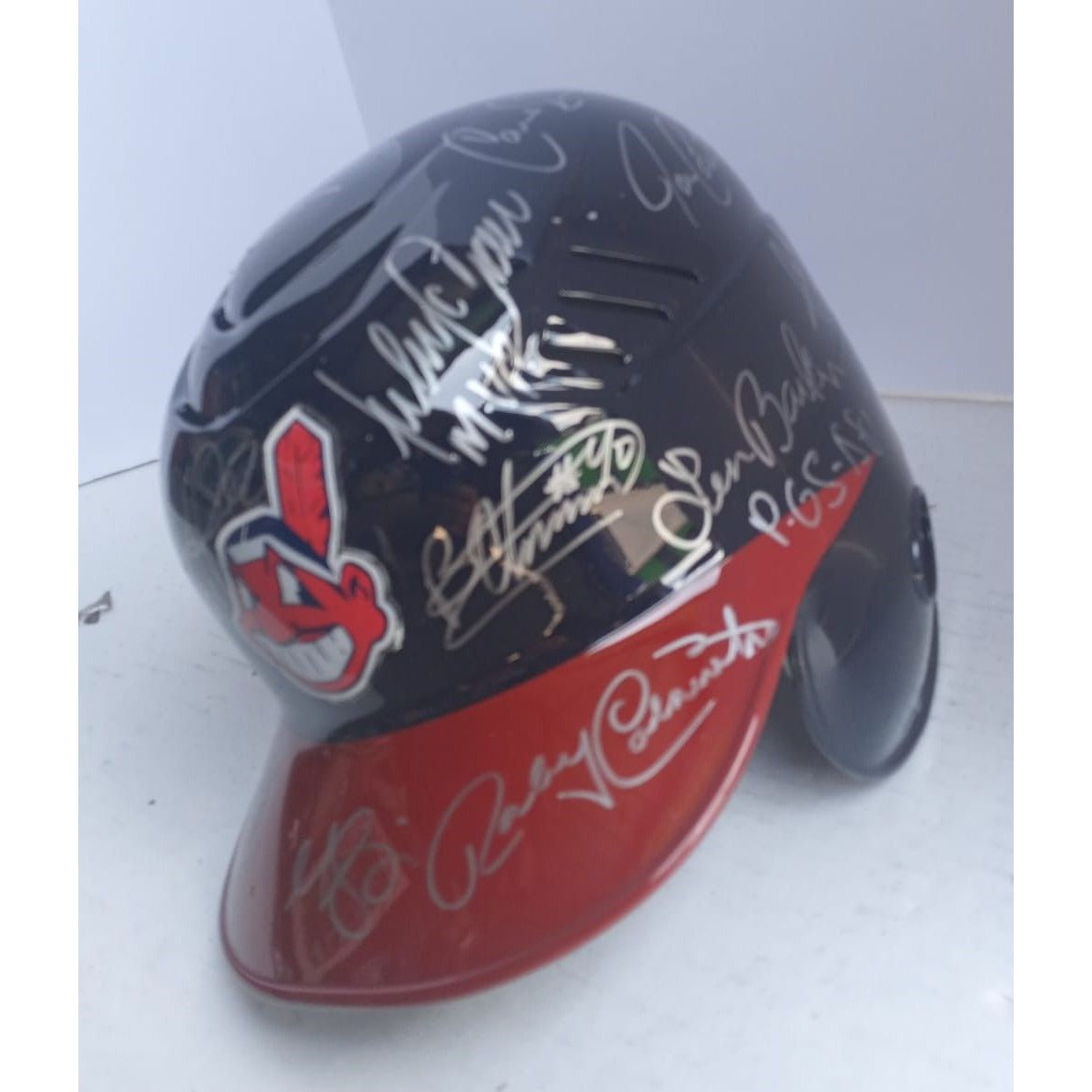 Cleveland Indians Legends Julio Franco Rocky calavito Carlos baerica Joe Carter Andre Thornton full size batting helmet