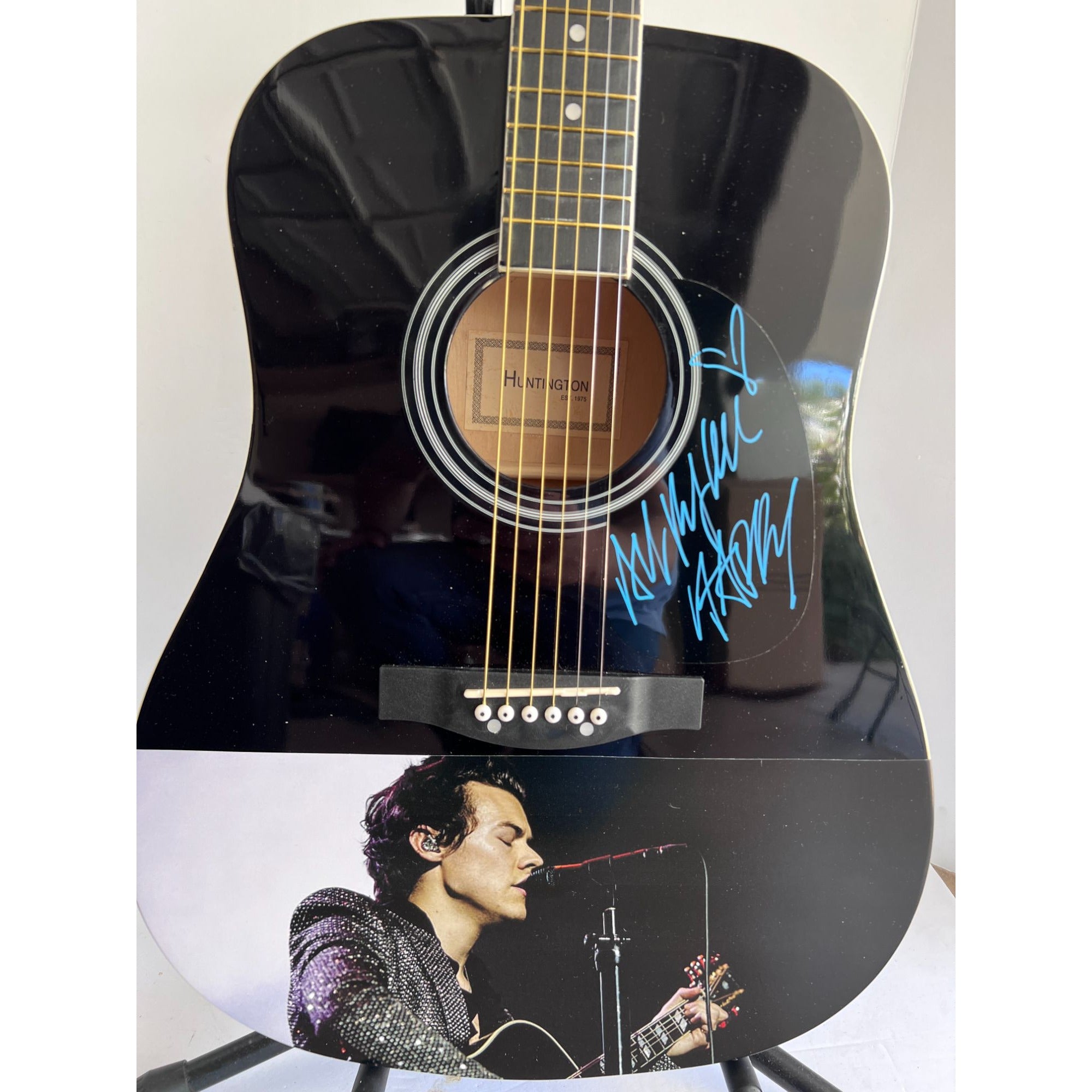 Harry Styles One of A kind 39' inch full size acoustic guitar signed with proof