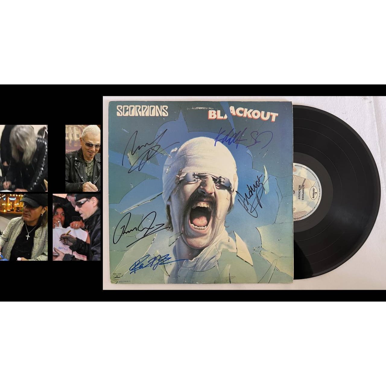 Scorpions "Blackout" LP signed with proof