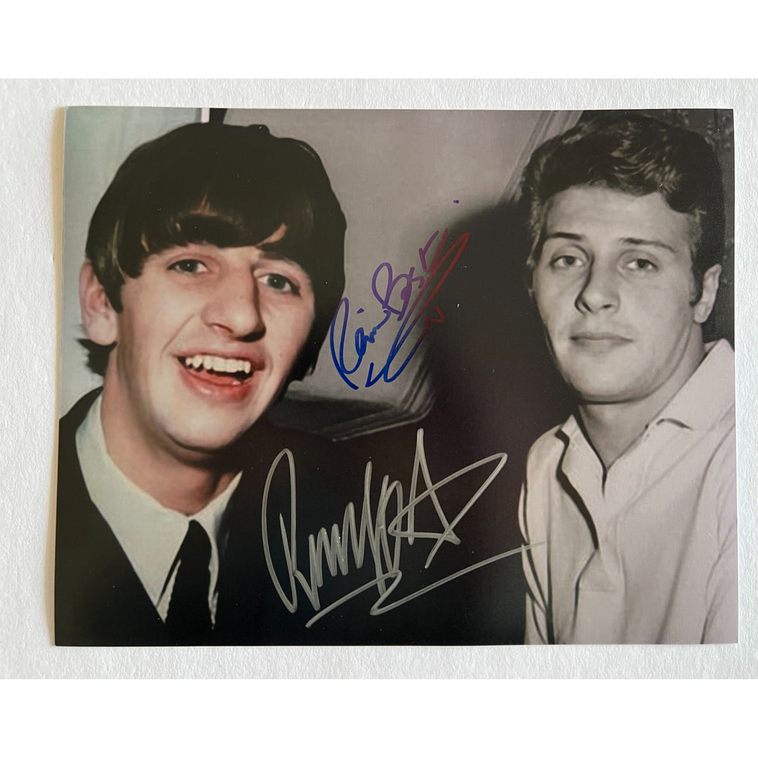 Pete Best Ringo Starr The Beatles 8x10 signed with proof