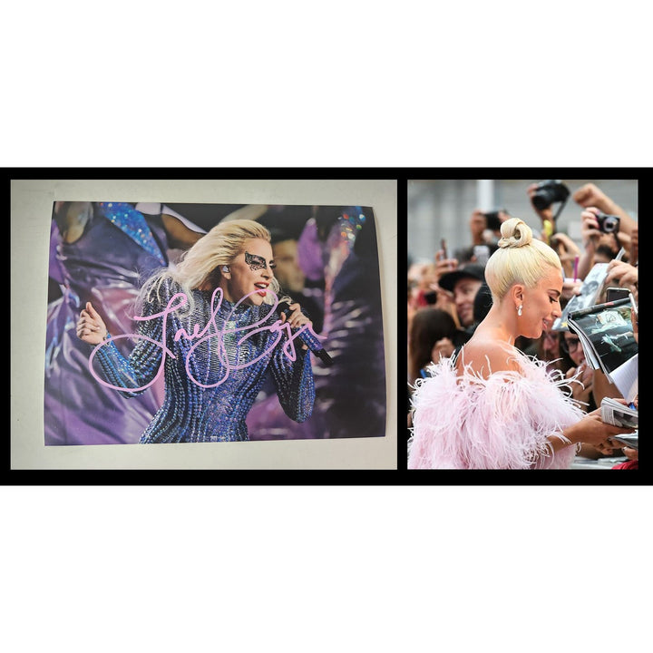 Stephanie Germanotta Lady Gaga 5x7 photo signed with proof