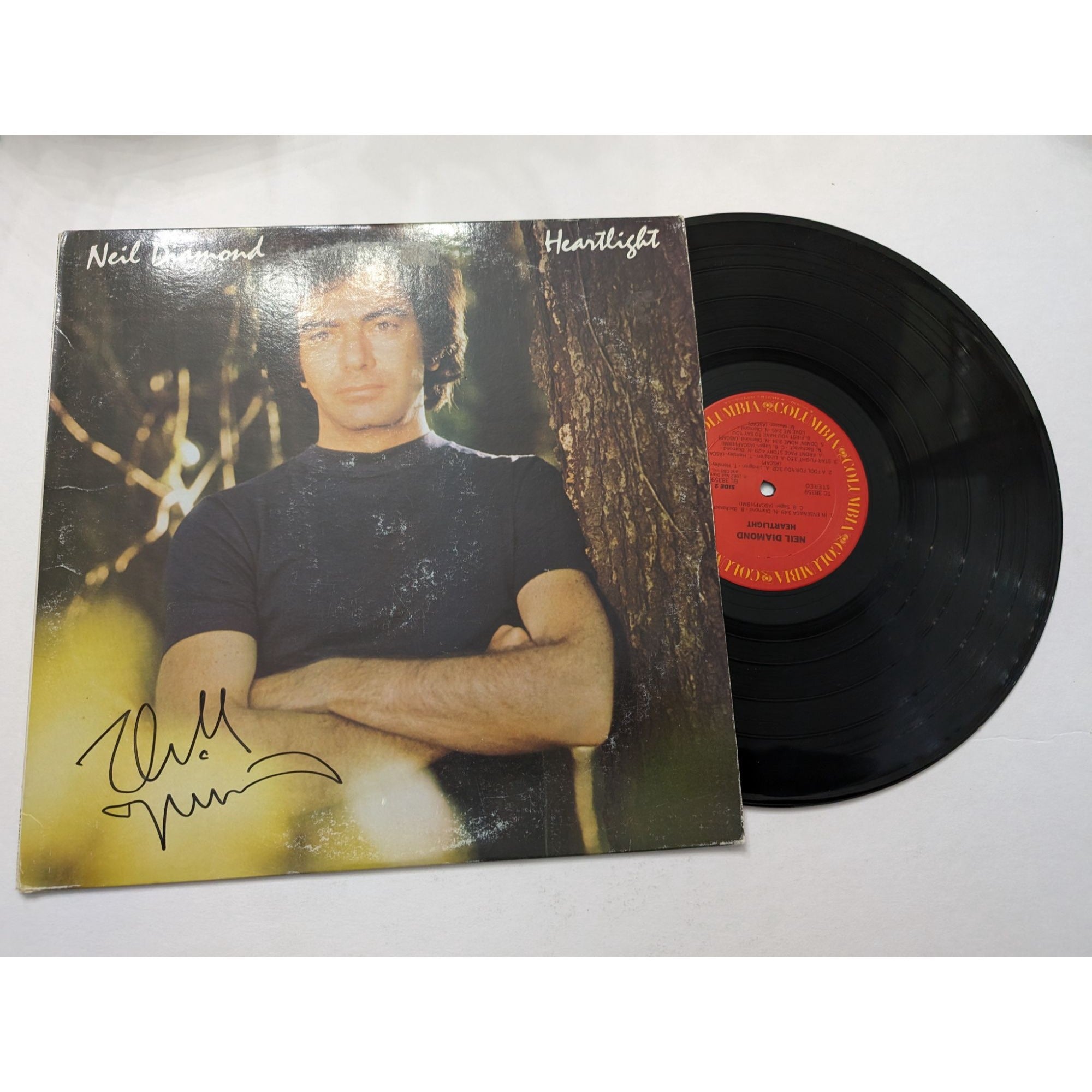 Neil Diamond heartlight original LP signed with proof