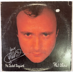 Phil Collins "No Jacket Required " LP signed with proof