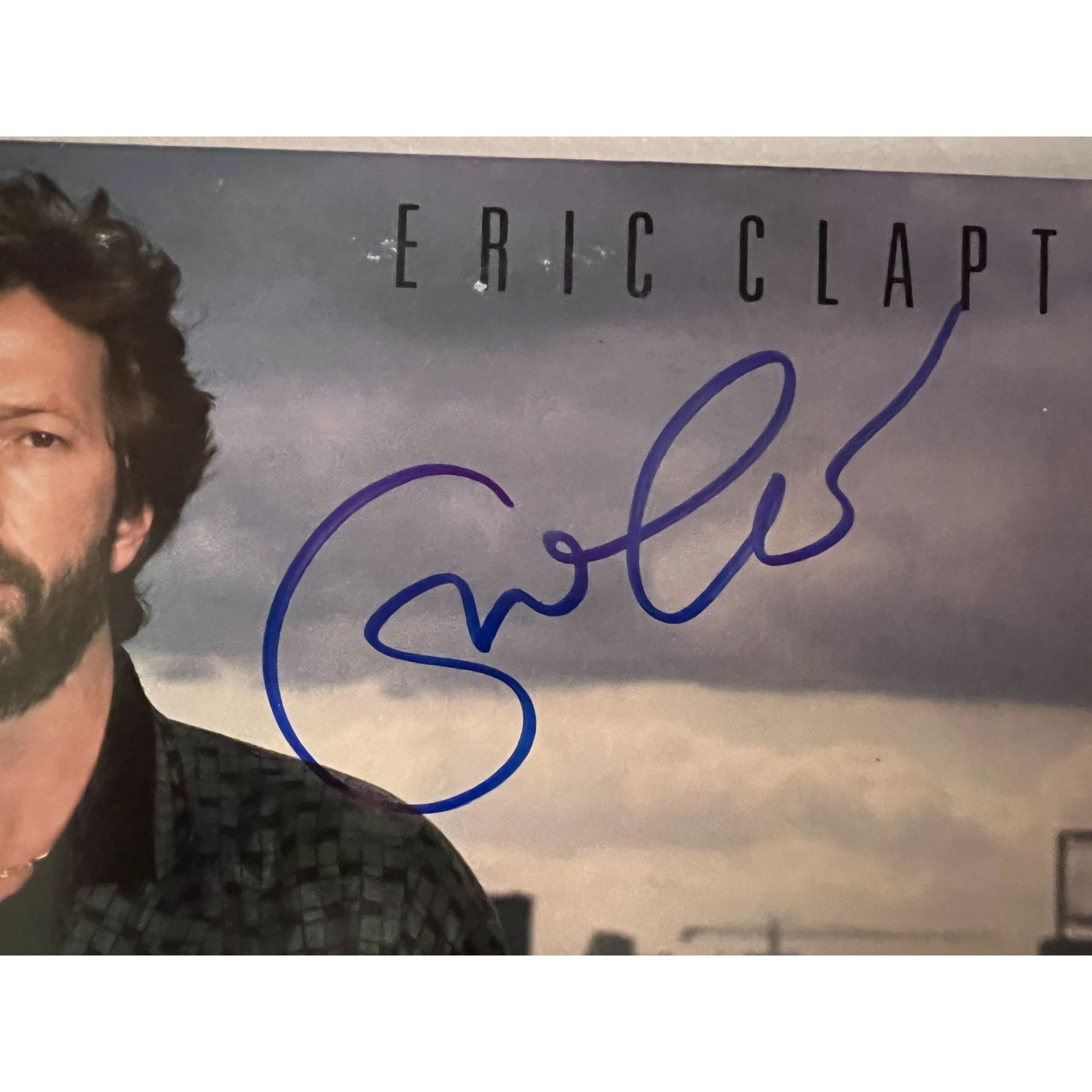 Eric Clapton August original 1986 LP signed with proof