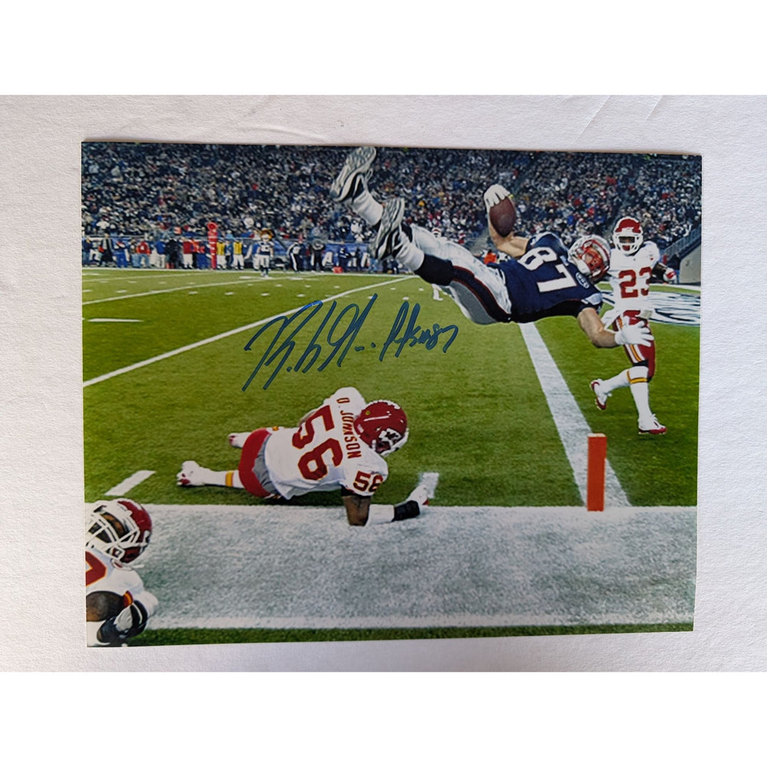 Rob Gronkowski New England Patriots future NFL Hall of Famer 8x10 photo signed with proof