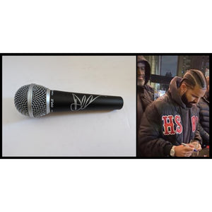Aubrey Graham 'Drake' microphone signed with proof