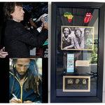 Load image into Gallery viewer, Bob Marley Peter Tosh Mick Jagger framed 18x30 and signed
