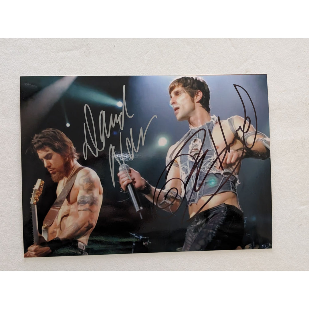 Perry Farrell Dave Navarro Jane's Addiction 5x7 photo signed with proof