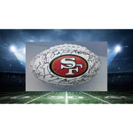Load image into Gallery viewer, San Francisco 49ers 2023/24 Brock Purdy George Kittle Christian McCaffrey Deebo Samuel full size football team signed
